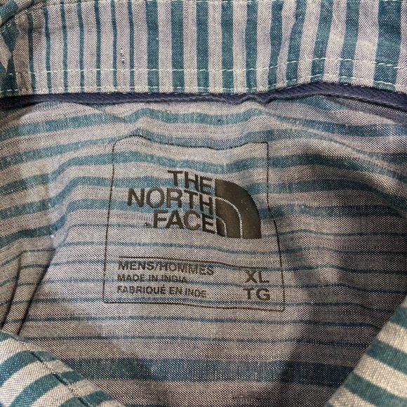 The North Face Men's Striped Button Up Shirt - XL - Picture 3 of 6